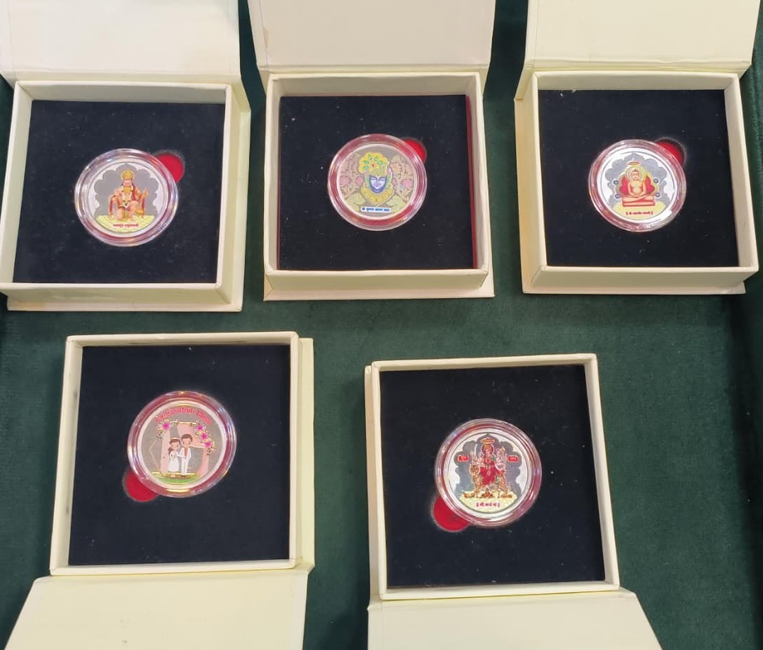 Designer Silver Coins — Colour Devotional Set