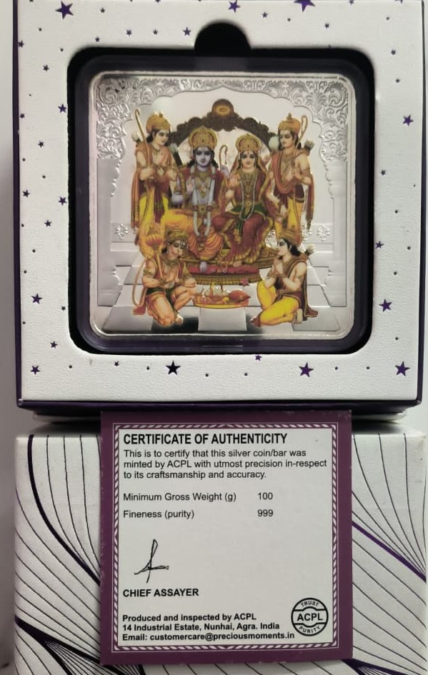100 Gram Silver Coin — Colour Edition